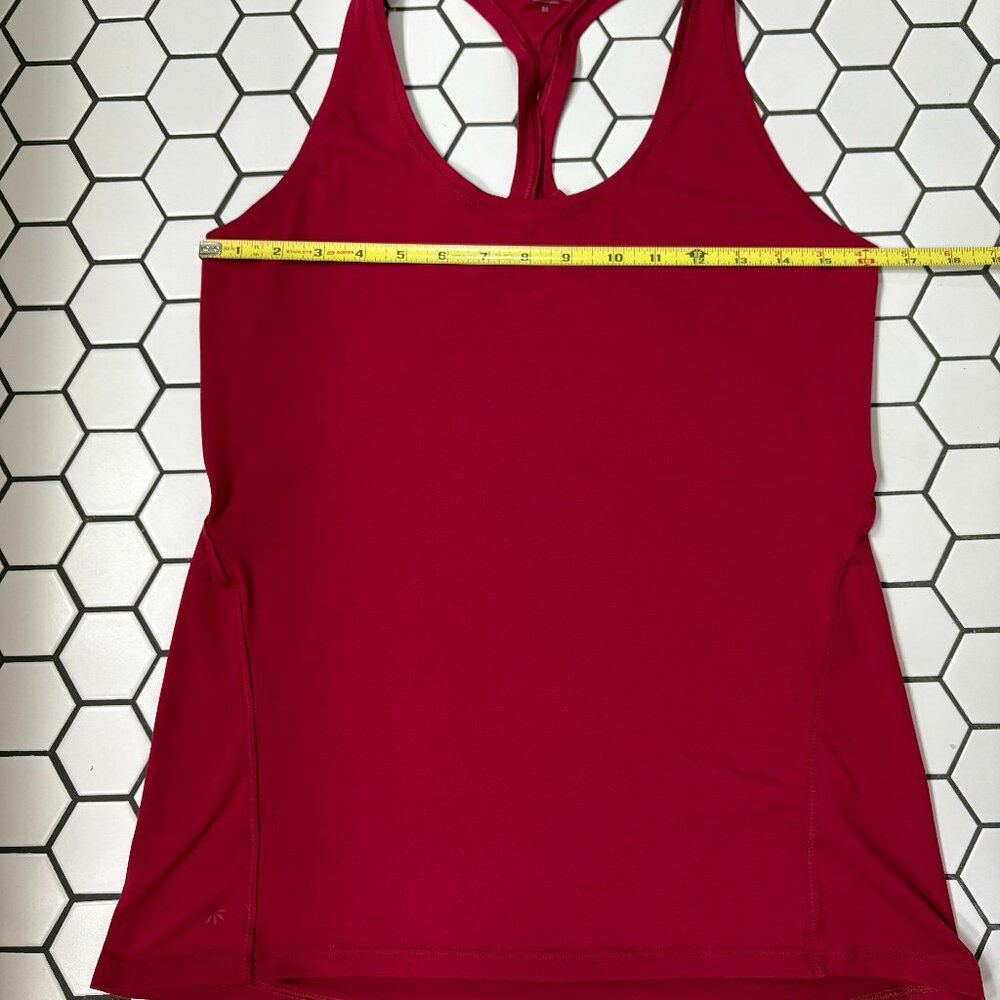 Athleta Limitless Keyhole Tank Maroon Racerback Athletic Top Medium